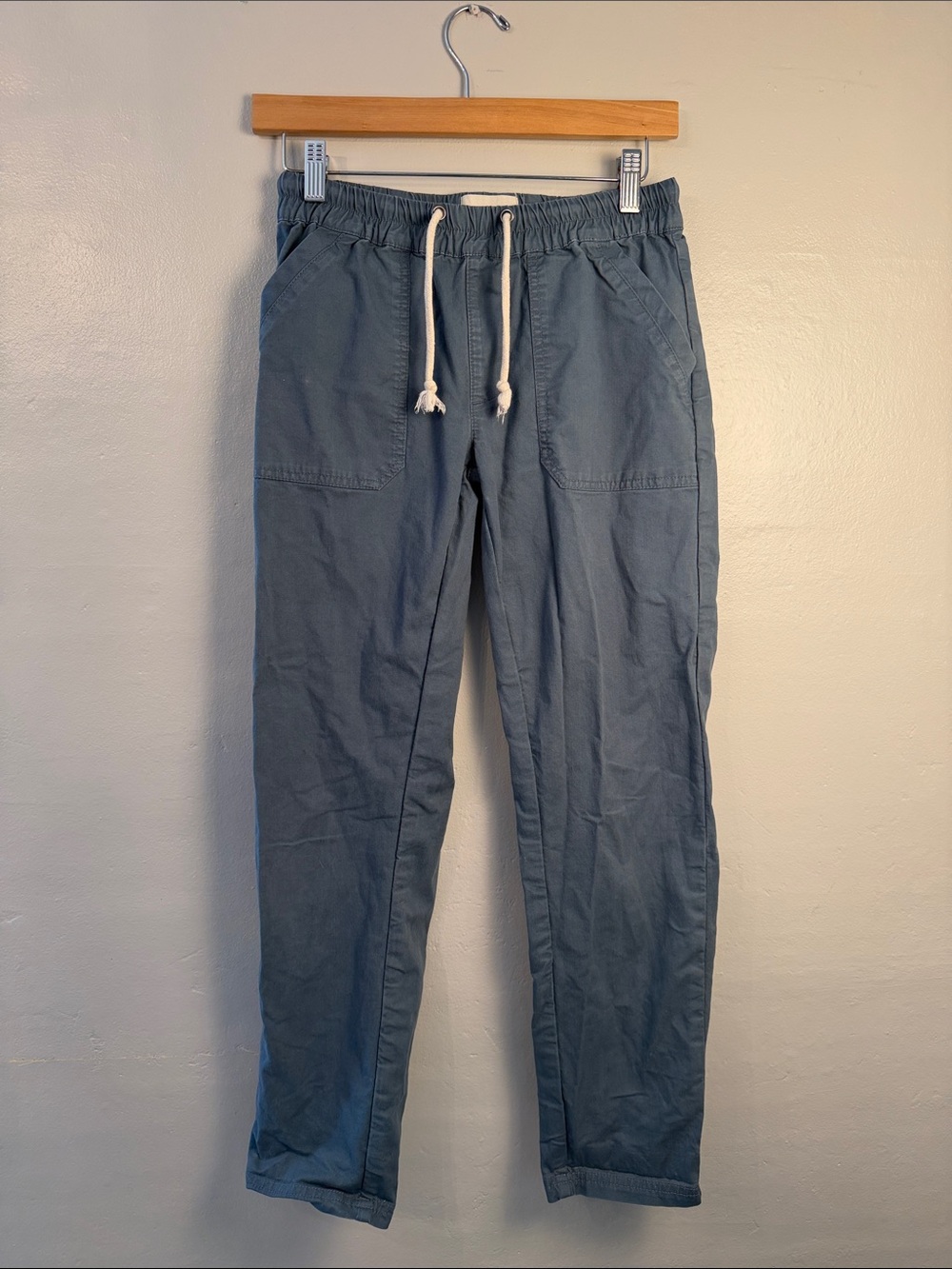 Pact Women's Daily Twill Roll Up Pant Size Xsmall Blue